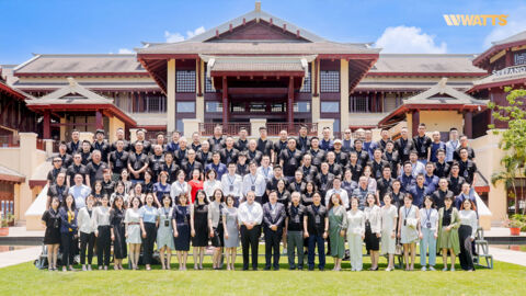 Watts China Sanya Employees gathered for a photo.